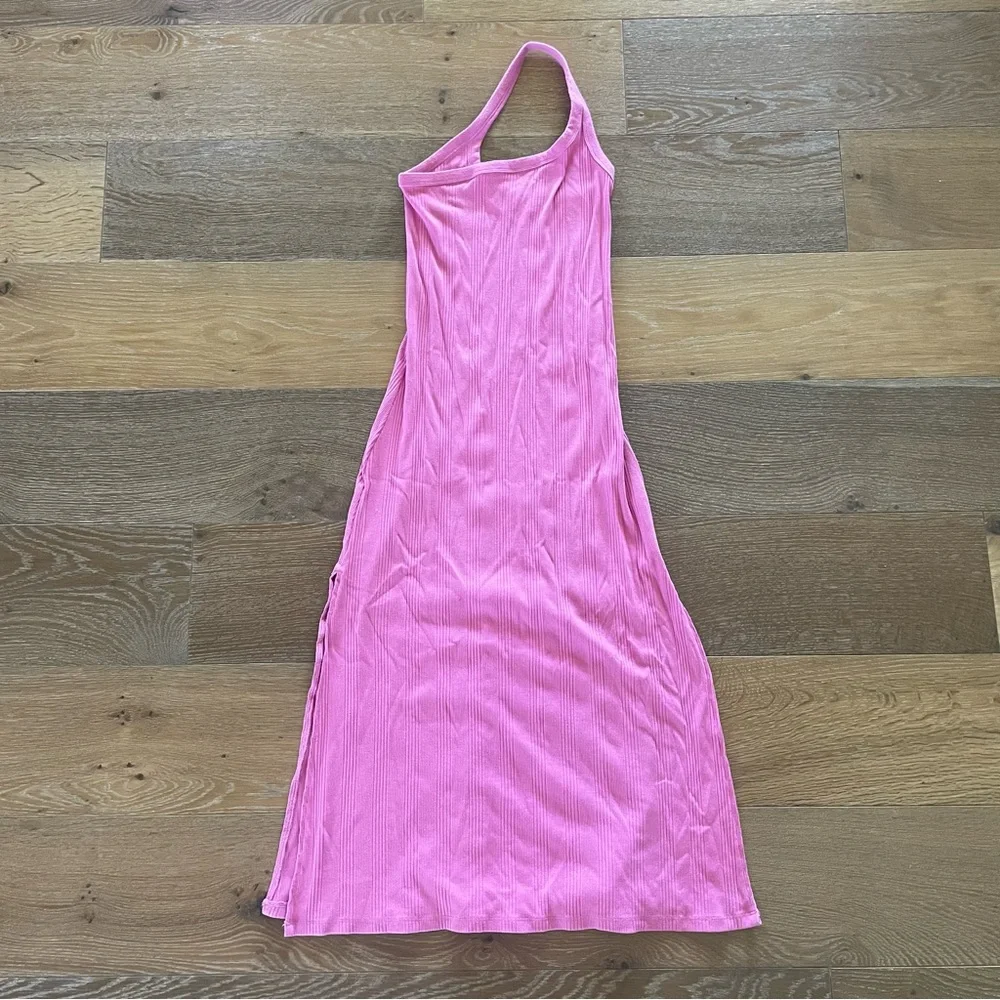 Pink Aerie Ribbed One-Shoulder Midi Dress - Picture 2 of 6